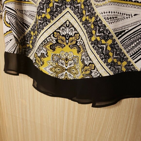 JM Collection Womens Petite Stretchy Paisley Tunic - Picture 5 of 7